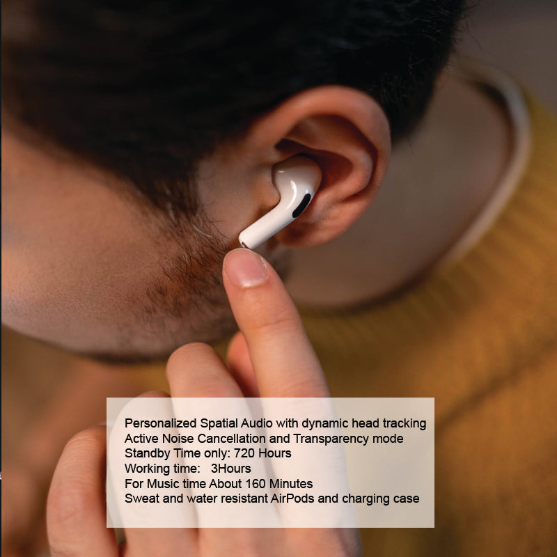 Airbuds Pro Wireless Noise Cancellation Bluetooth Water Resistant Crystal Clear Sound with Wireless Fast Charging Case – White Airbuds Pro Wireless Noise Cancellation Bluetooth Water Resistant Crystal Clear Sound with Wireless Fast Charging Case – White